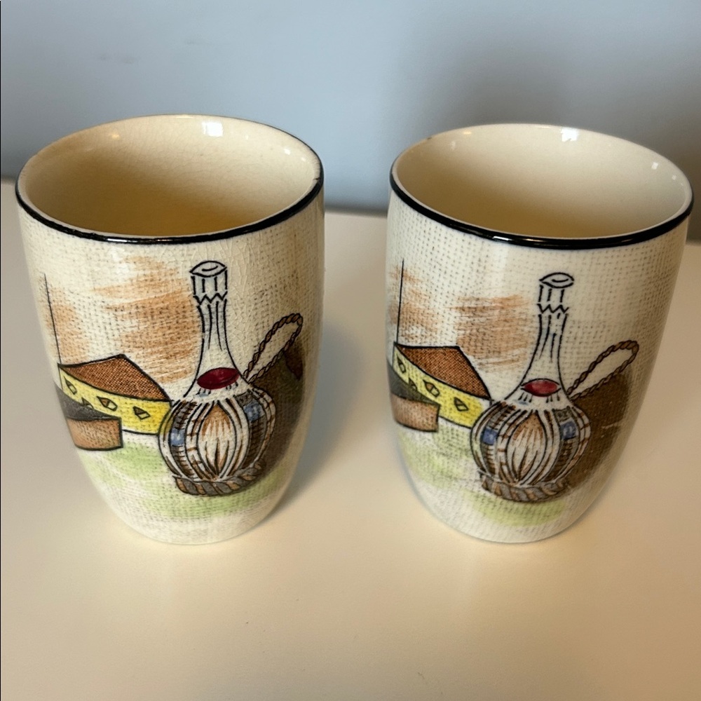 Vintage Royal Sealy Japan Porcelain Cups Set of 2